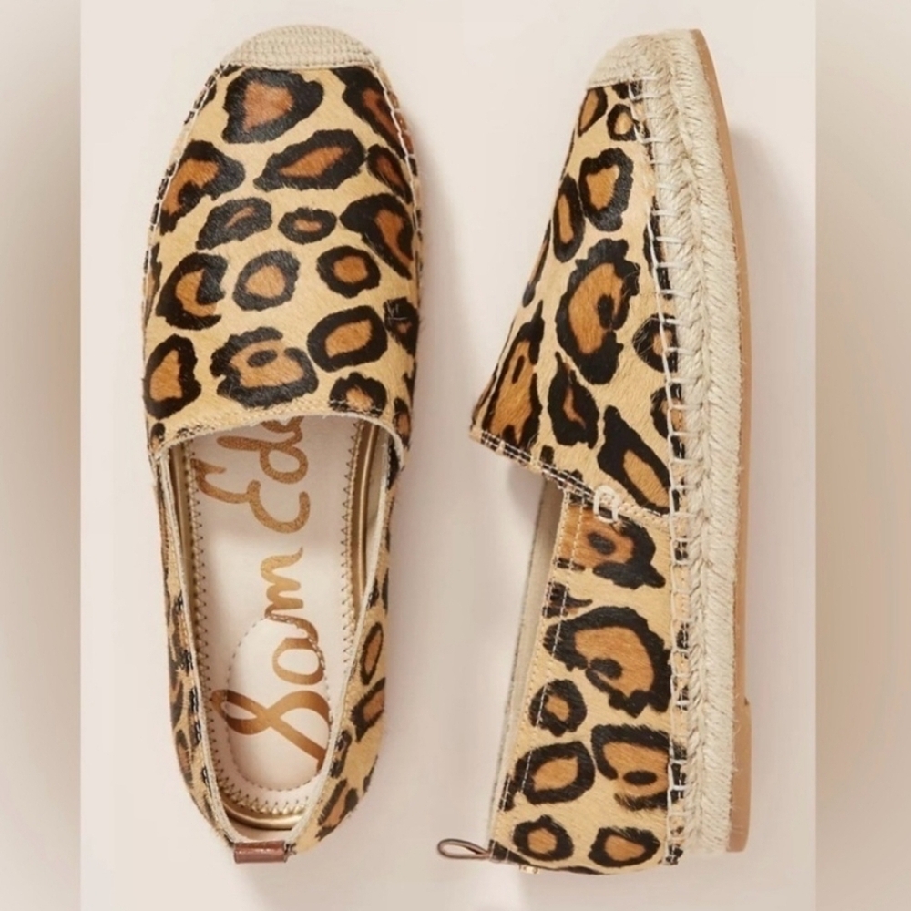 Sam Edelman Tan Brown Espadrille Flats